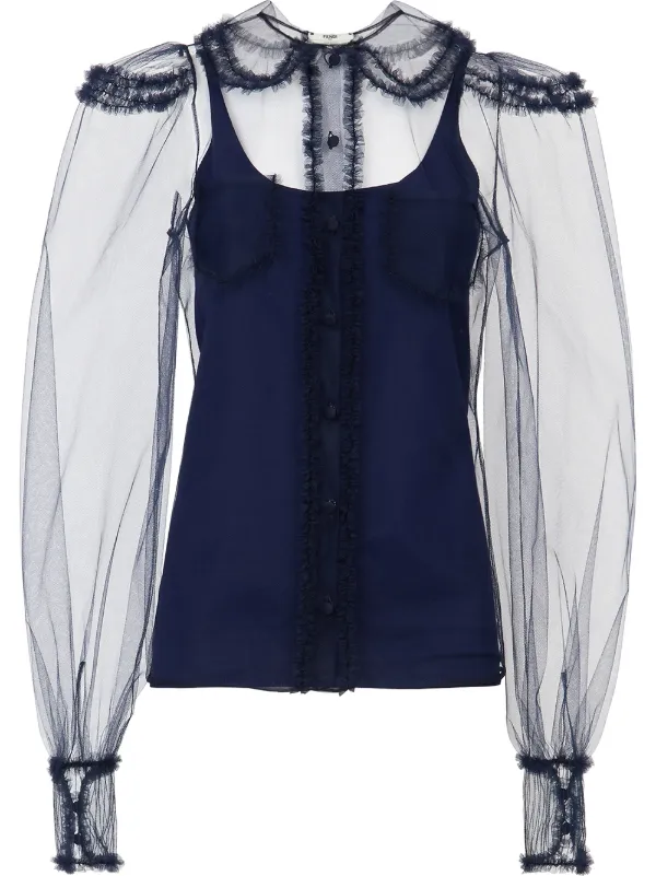 fendi sheer shirt