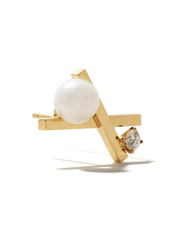 福袋・半額ポスター - クリーニング屋さん専用の通 TASAKI Collection Line バランス クロス ピアス | ゴールド アクセサリー
