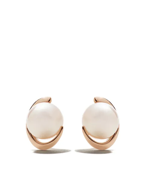 TASAKI 18kt rose gold Akoya pearl earrings