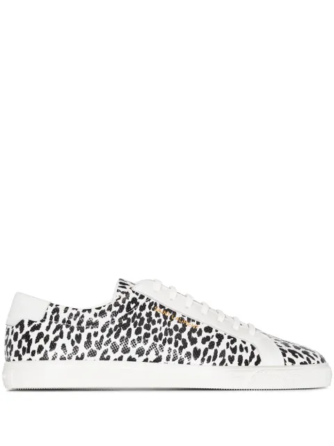 saint laurent andy sneaker leopard
