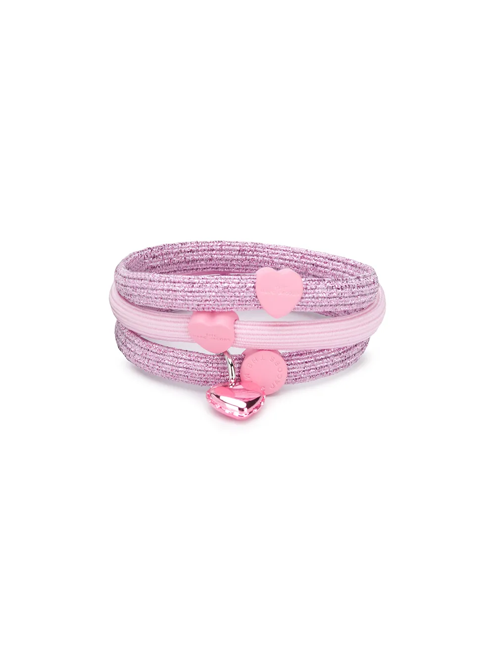 MARC JACOBS THE HAIR ELASTICS HEART HAIR BANDS