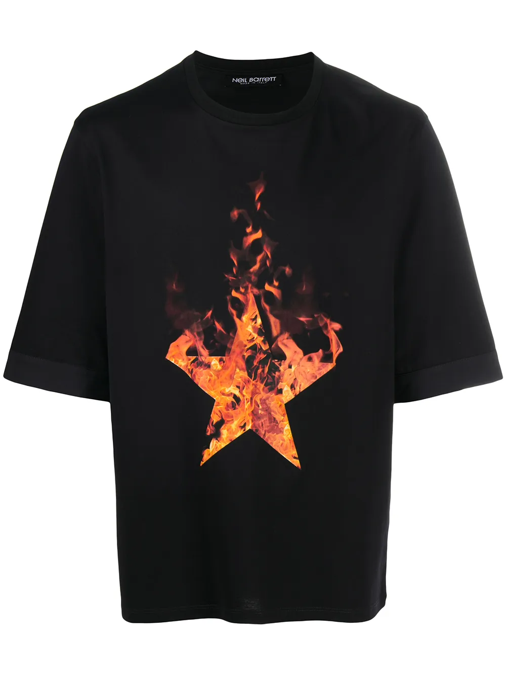 

Neil Barrett playera Firestars - Negro