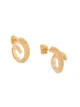 Image 1 of Bottega Veneta twisted hoop earrings