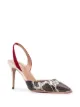 Image 2 of Aquazzura So Nude 55mm snake-print pumps