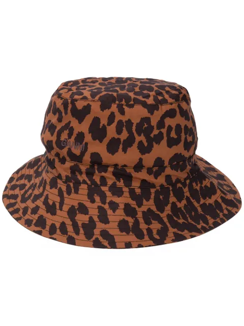 GANNI leopard-print Bucket Hat - Farfetch