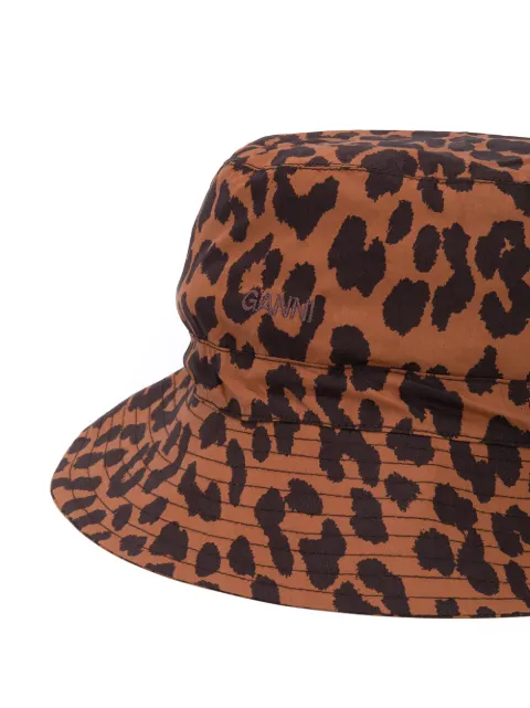 GANNI leopard-print Bucket Hat - Farfetch