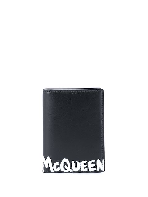 Alexander McQueen tarjetero con logo estampado