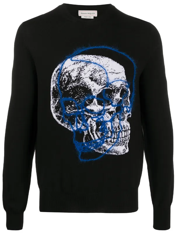 skull print sweatshirt