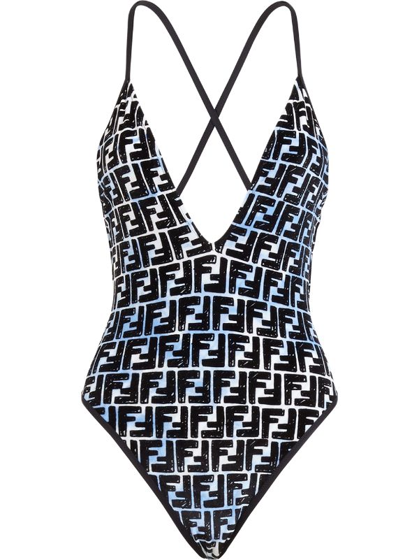 fendi print swimsuit