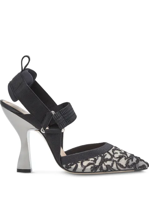 fendi black heels