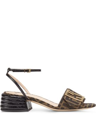 fendi print sandals