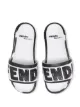Fendi logo-print slide sandals