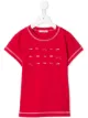 Image 1 of Familiar embroidered detail T-shirt