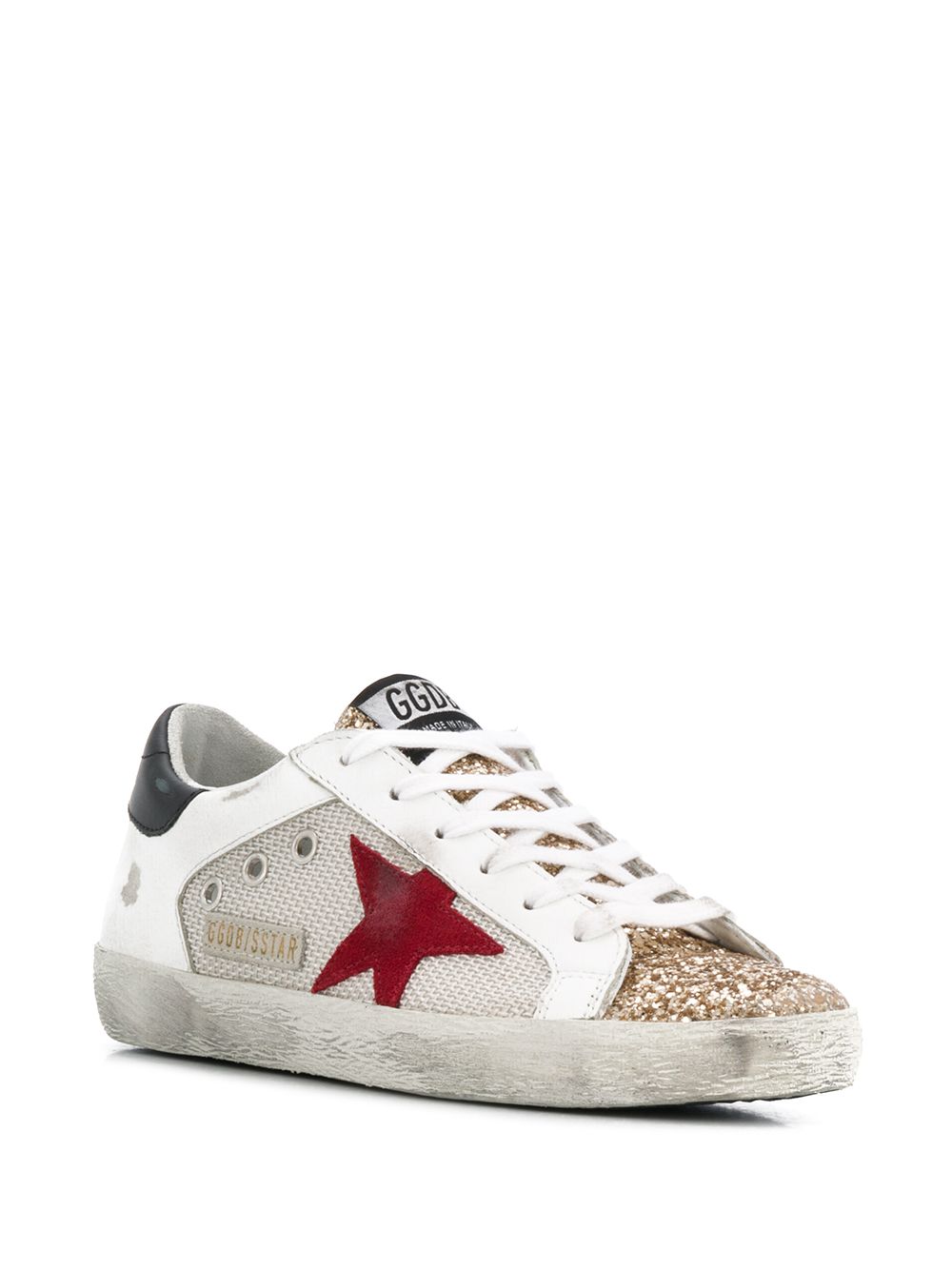 фото Golden goose glitter panel low top sneakers