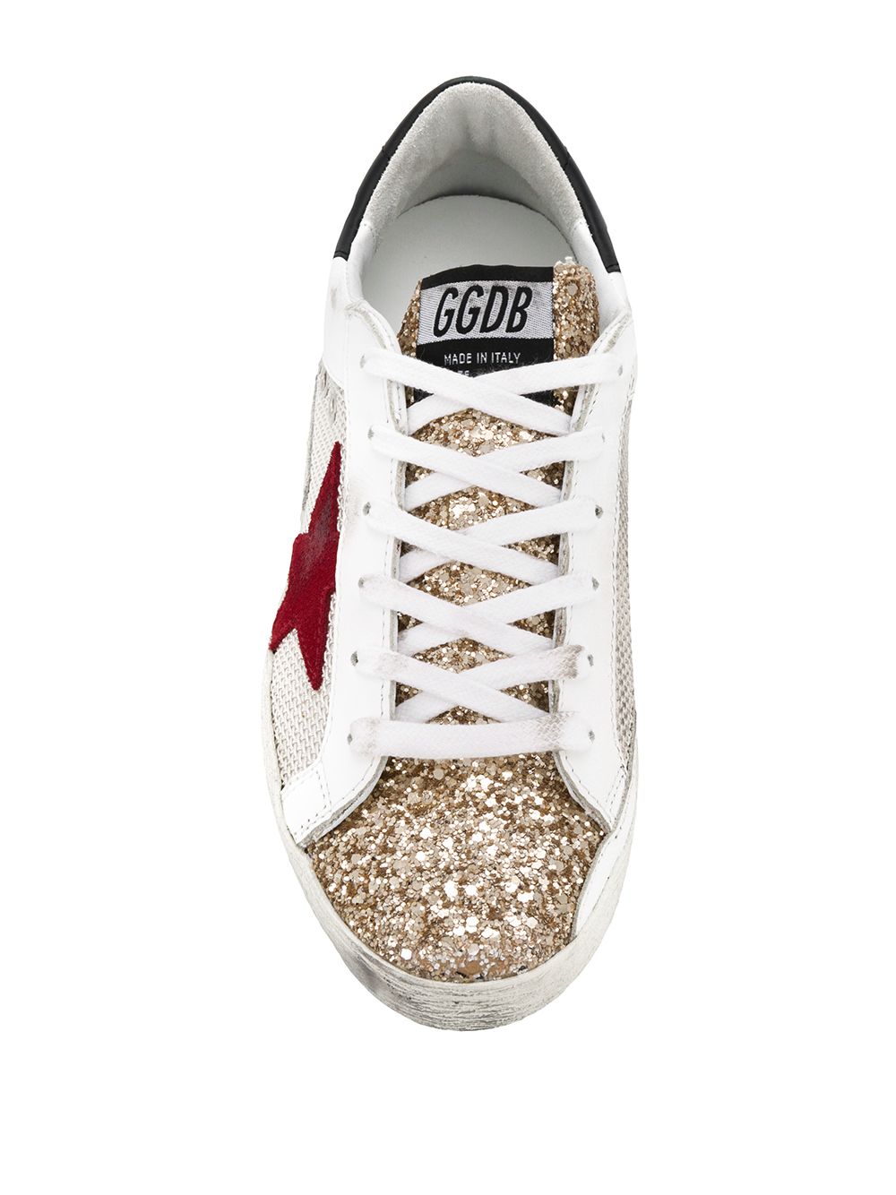 фото Golden goose glitter panel low top sneakers