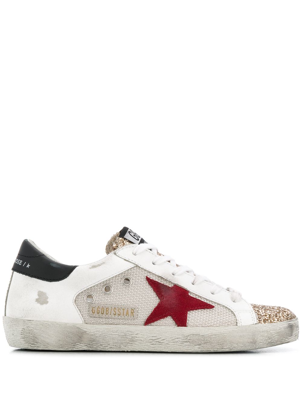 фото Golden goose glitter panel low top sneakers