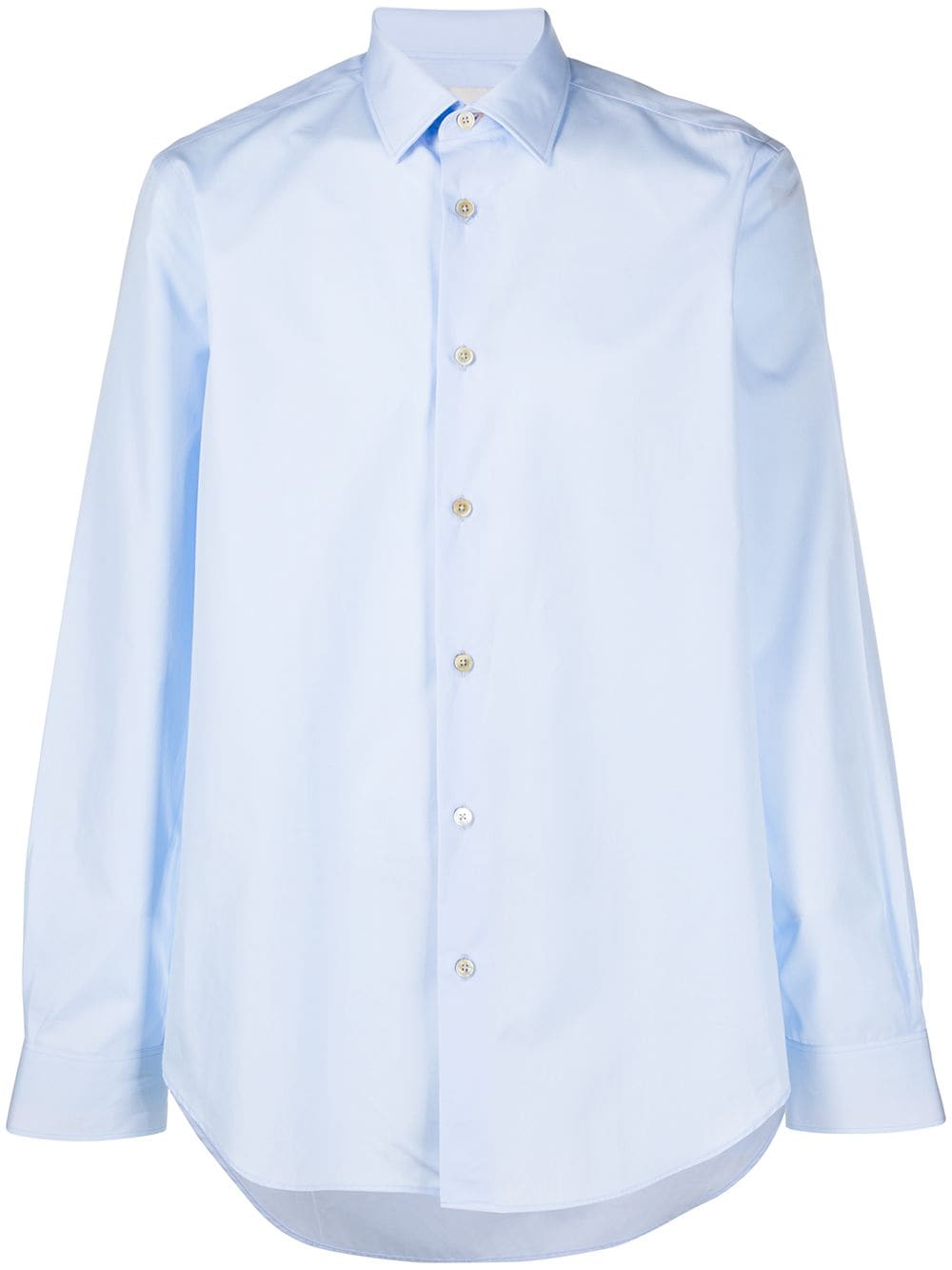Shop Paul Smith Plain Long-sleeved Shirt In Blue