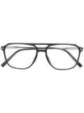 TOM FORD Eyewear double-bridge pilot-frame glasses - Black