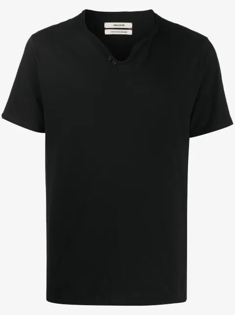 Zadig&Voltaire Monastir Henley-neck T-shirt