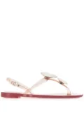 Casadei heart crystal-embellished sandals - Pink