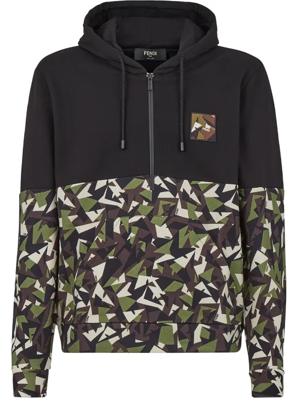 fendi black cotton sweatshirt