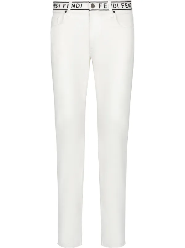 fendi white jeans