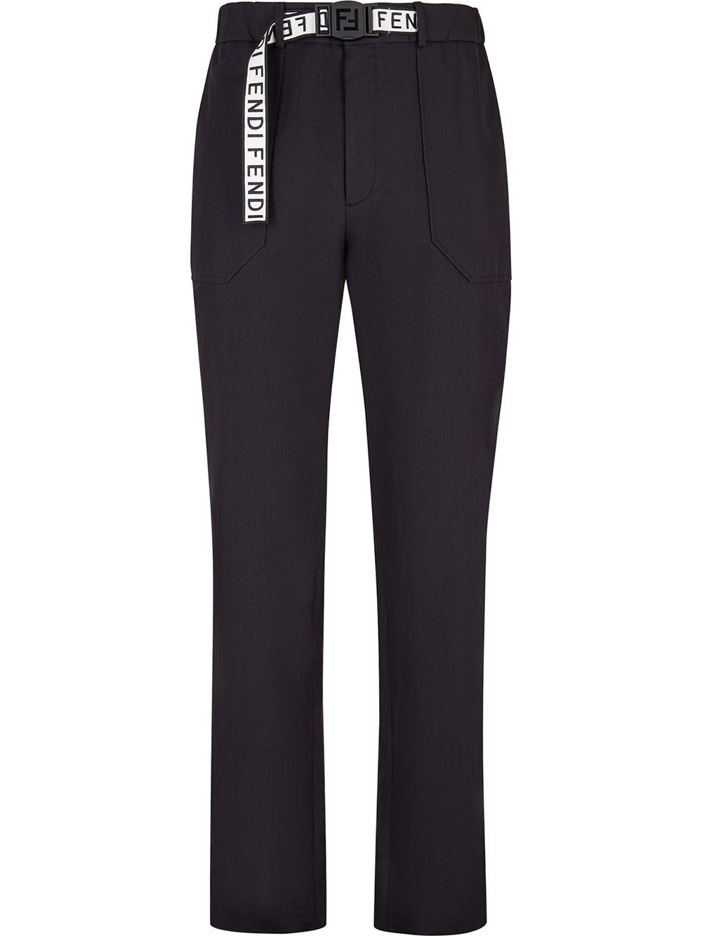 фото Fendi брюки с поясом и логотипом