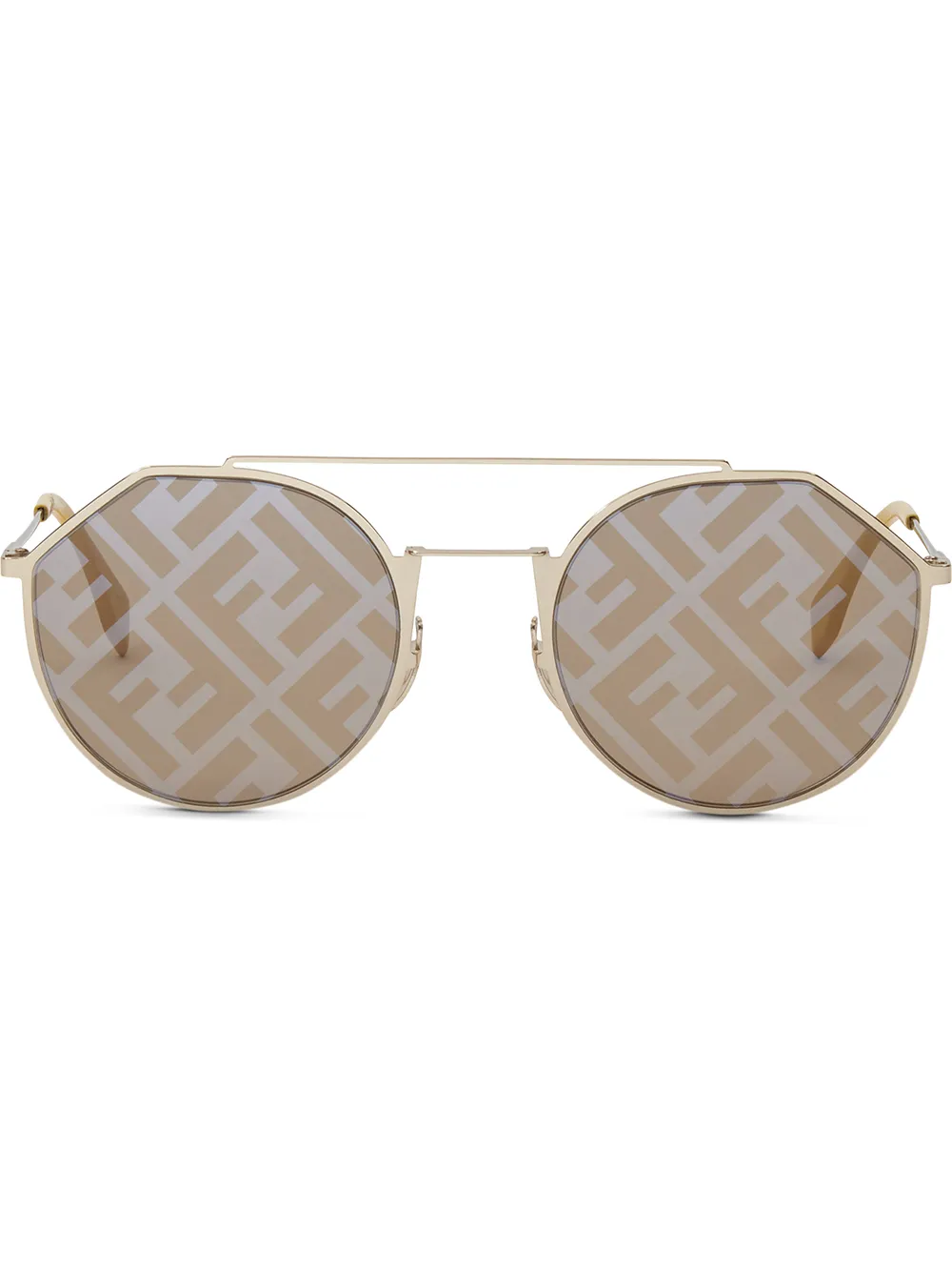 Fendi солнцезащитные очки-авиаторы Eyeline