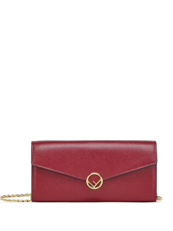 red fendi wallet