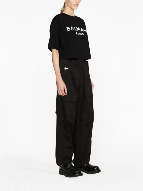 Balmain ロゴ クロップド Tシャツ 通販 - FARFETCH