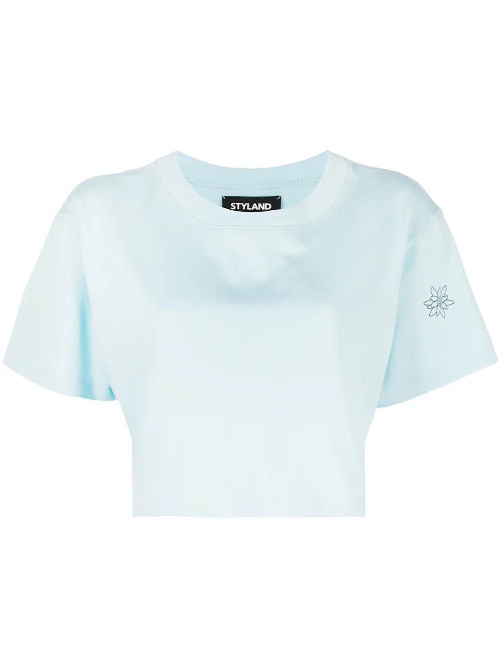 Styland Cropped Jersey T-shirt VyA2r pkmKR Styland Cropped Jersey T-shirt VyA2r pkmKR