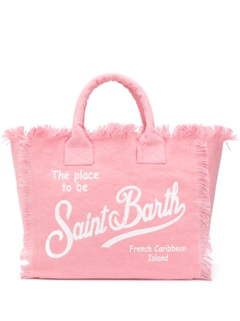 MC2 Saint Barth Vanity Canvas Shoulder Bag with and Paris Print