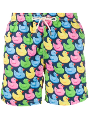 pink duck swim trunks
