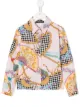Image 1 of Young Versace TEEN baroque fan-print shirt