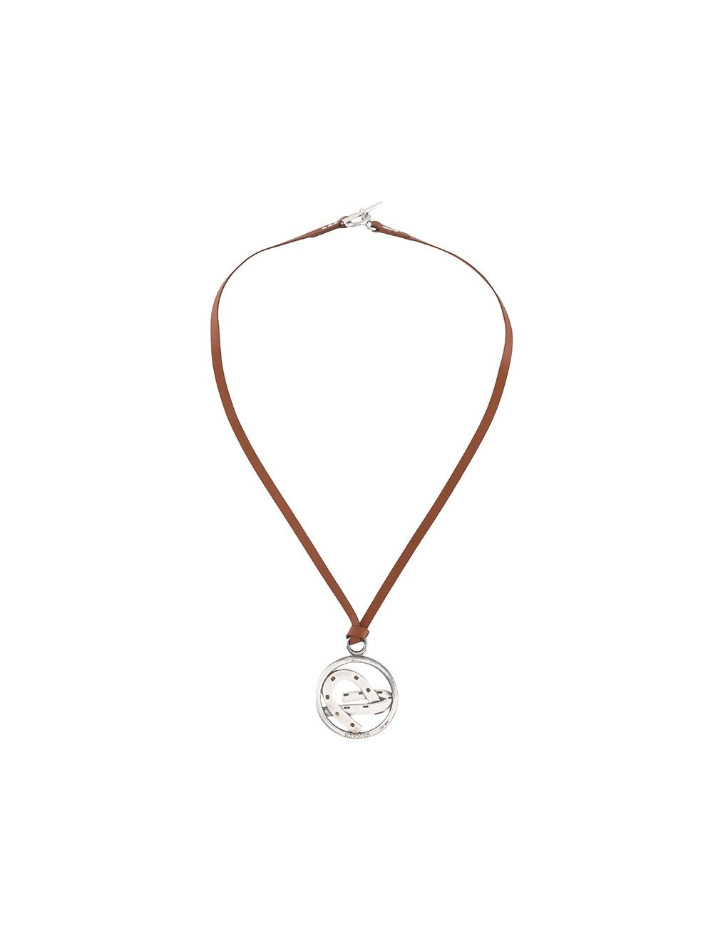Hermès Herms Pre-Owned 1990s circle pendant necklace