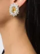 Image 2 of Christian Dior 1980s pre-owned strass earrings