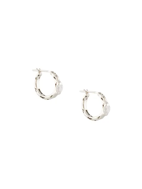 E.M. crystal hoop earrings