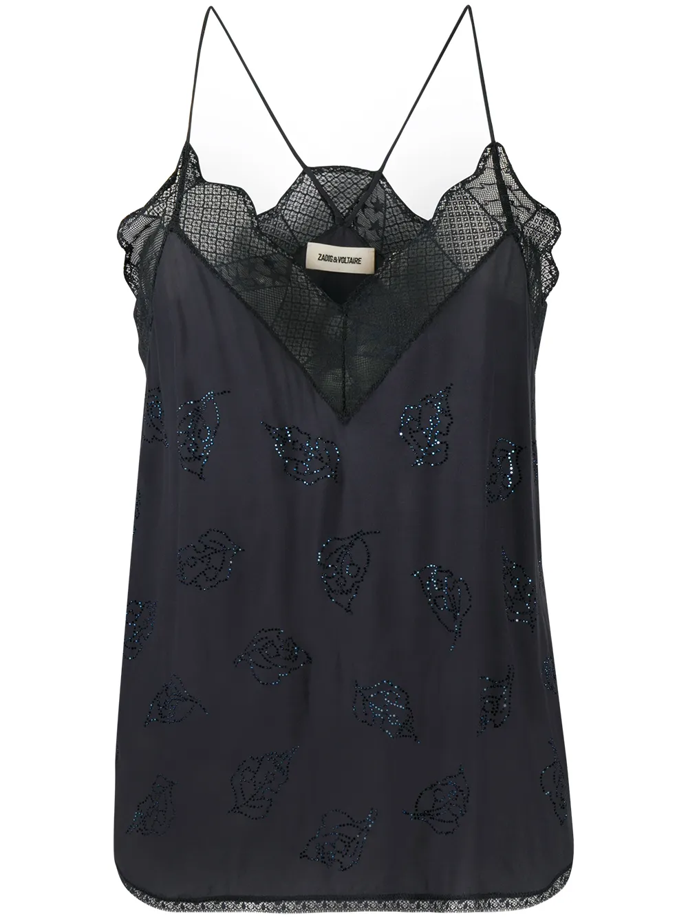 caraco à empiècements contrastants