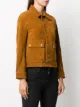 Zadig&Voltaire suede pointed collar jacket