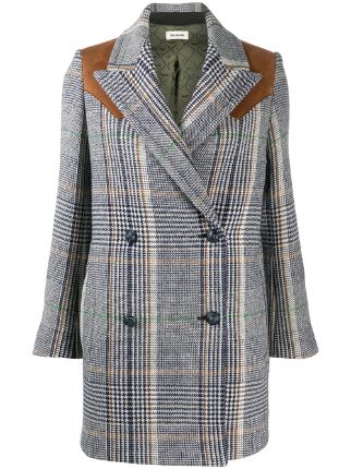 Zadig&Voltaire Motty Carreaux Checked Coat - Farfetch