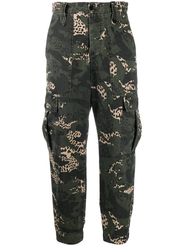 camo print cargo trousers