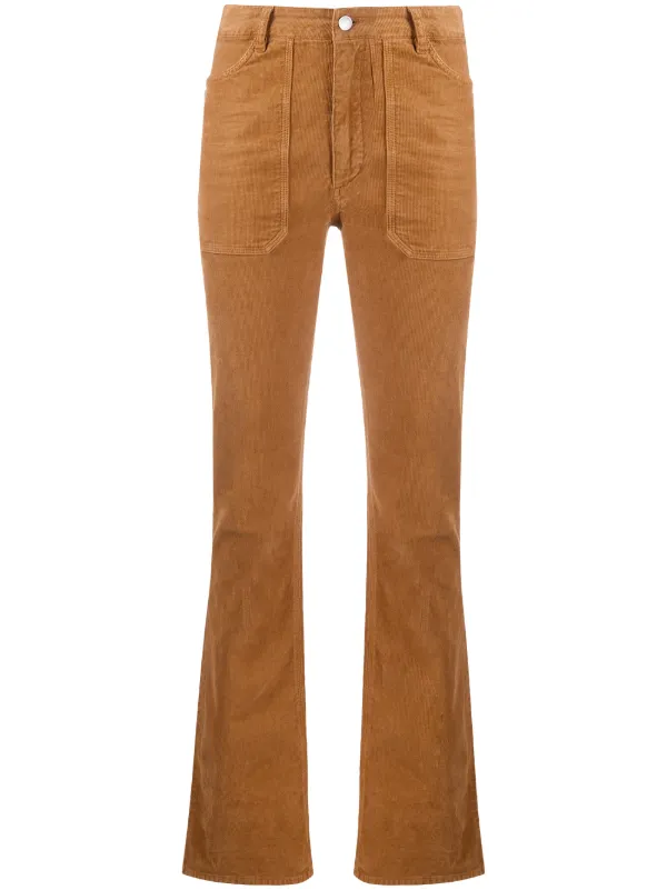 high waisted cotton trousers