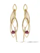 Image 1 of Lia Di Gregorio 18kt yellow gold layered amethyst earrings