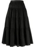 Michael Michael Kors cotton poplin tiered skirt - Black