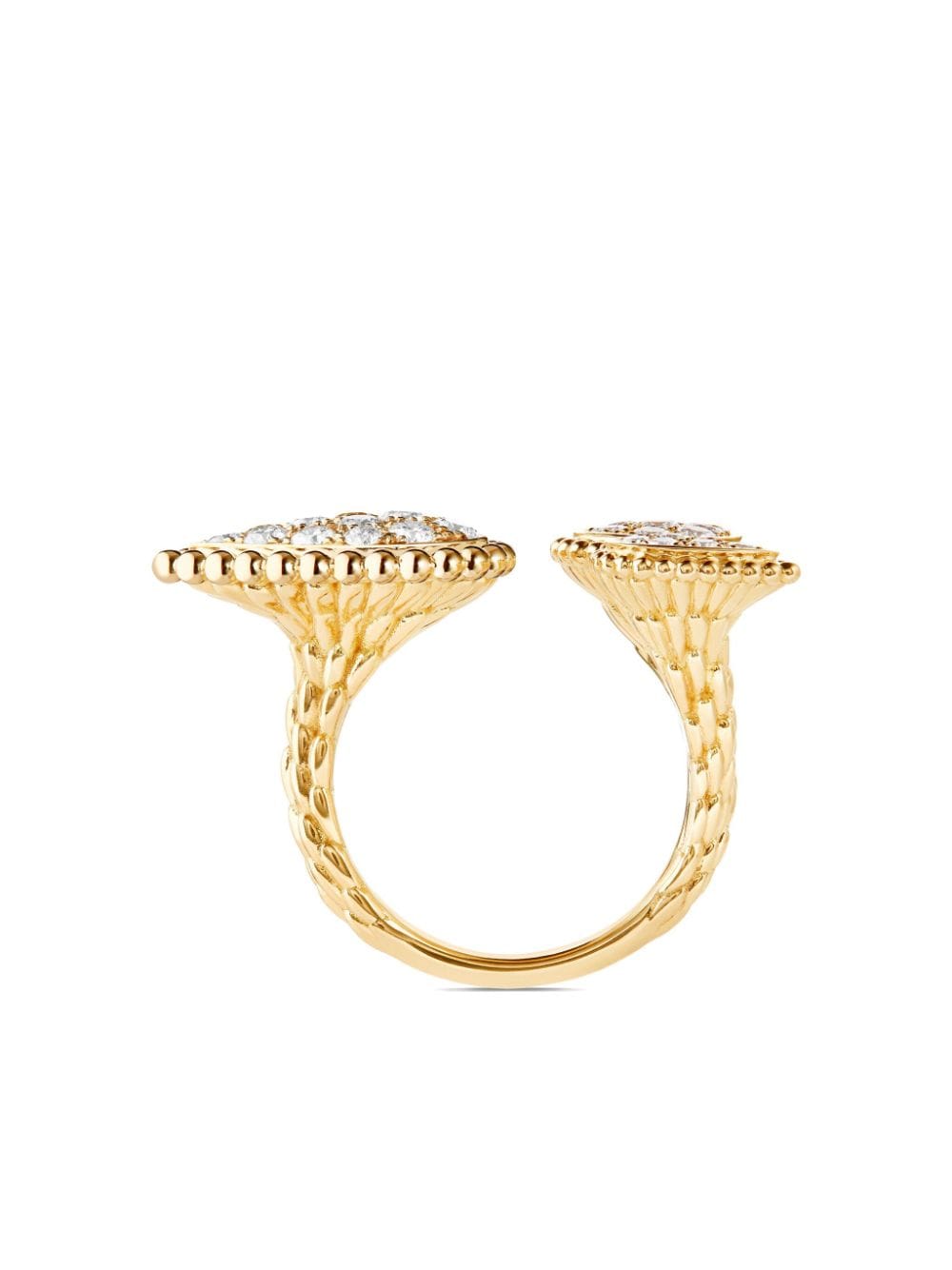 Shop Boucheron 18kt Yellow Gold Serpent Bohème Diamond Ring