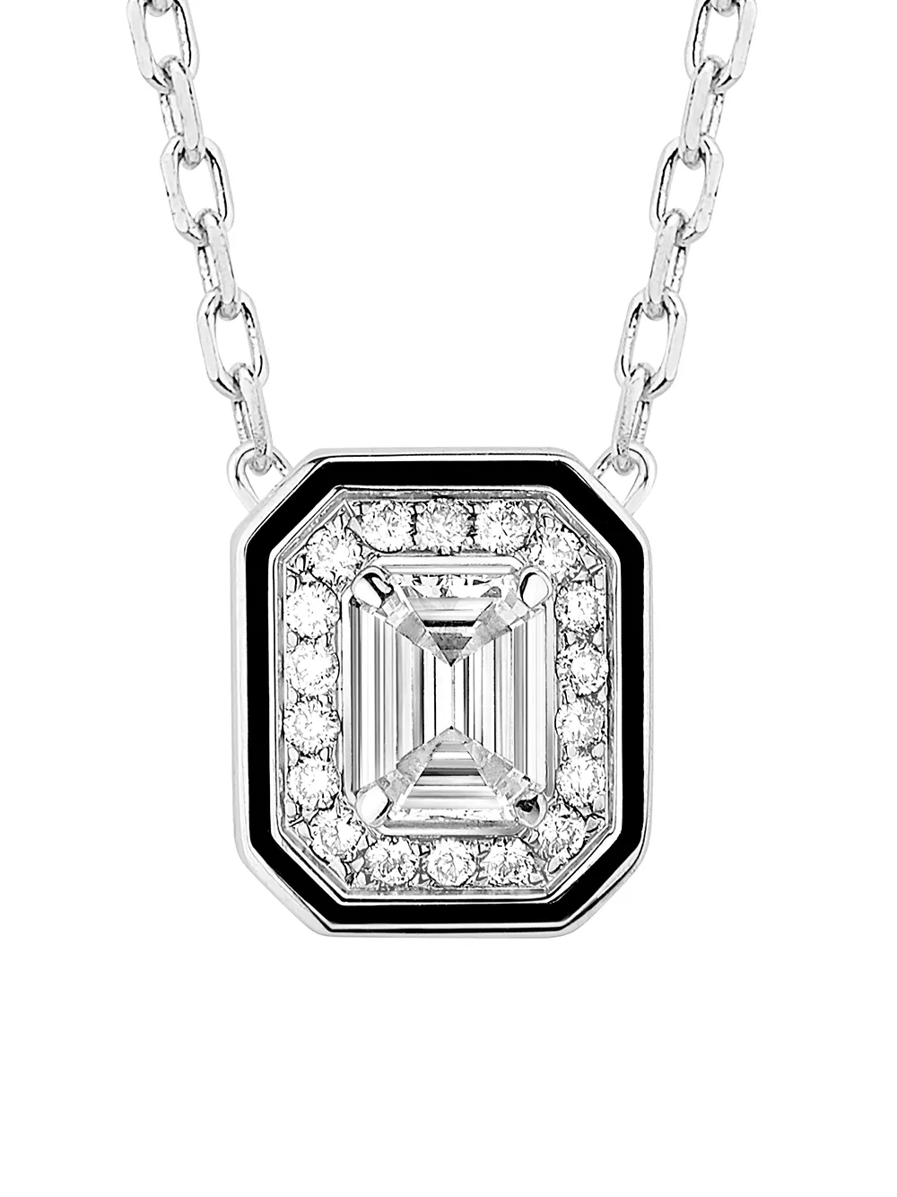 Boucheron collier à pendentif Liseré en or blanc 18 ct orné de diamants | Image 2