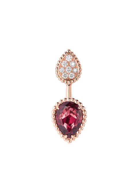 Boucheron 18kt rose gold Serpent Bohème diamond single earring