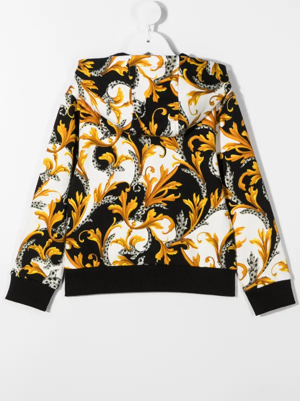 yellow cropped zip up hoodie