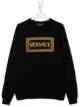 Image 1 of Versace Kids TEEN embroidered logo sweatshirt
