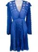 Image 1 of Marco De Vincenzo laser-cut pleated midi dress
